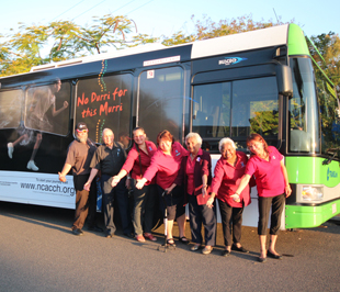 NCACCH directors with the ‘No Durri for this Murri’ bus.