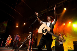 Arian Pearson and East Journey performing Song of Arnhem Land at the 2012 National Indigenous Music Awards