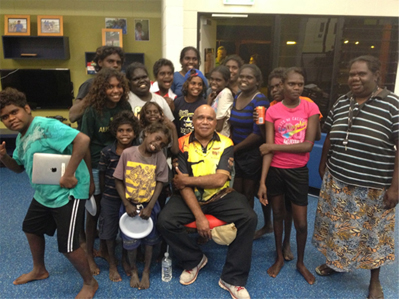 A recent family night at DRC during a visit from music legend Archie Roach