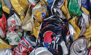 used softdrink cans
