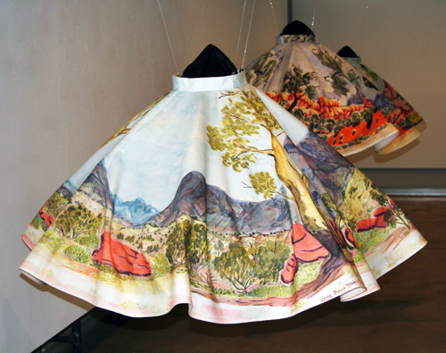 Skirt design: Lenie Namatjira, in partnership with the Batchelor Institute of Indigenous Tertiary Education 