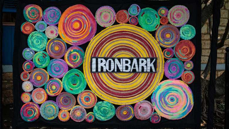 Handmade banner for Ironbark Aboriginal Corporation