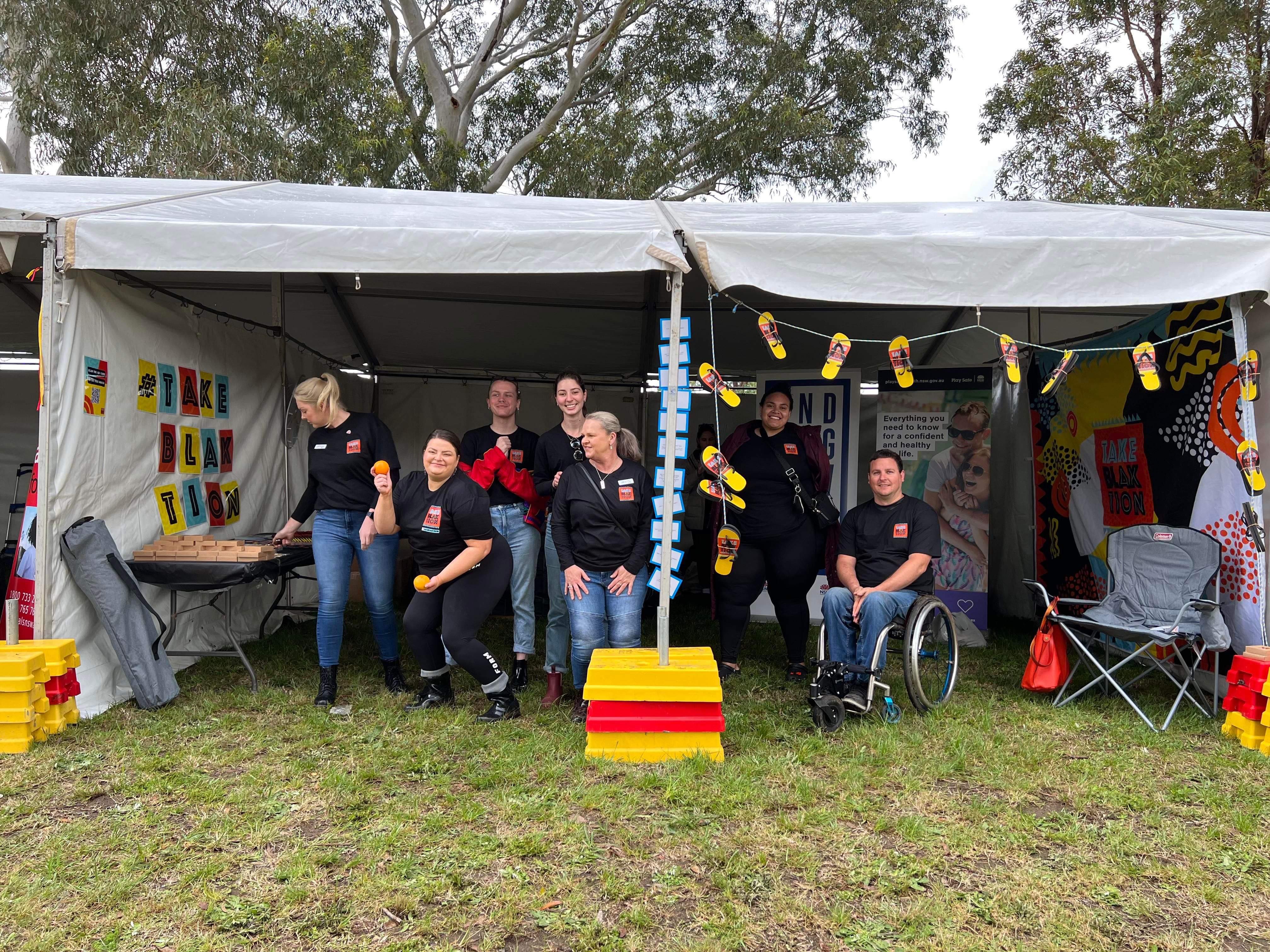 The BlaQ team supporting the Koori Knockout