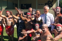 Prime Minister Malcolm Turnbull visits The Glen, a drug and alcohol rehabilitation centre run by Ngaimpe Aboriginal Corporation